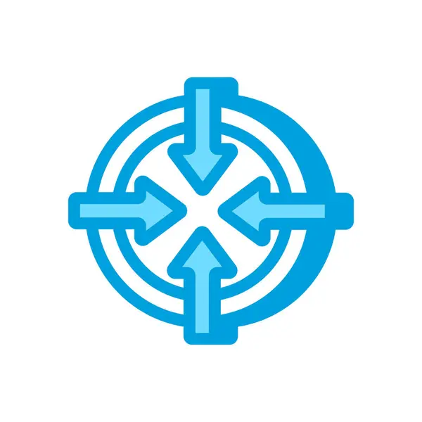 Hedef simgesi vektörde. Logotype