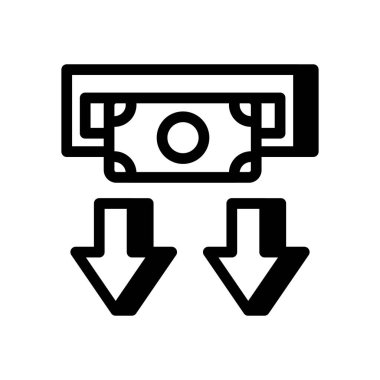 Vektör olarak geri çekme simgesi. Logotype