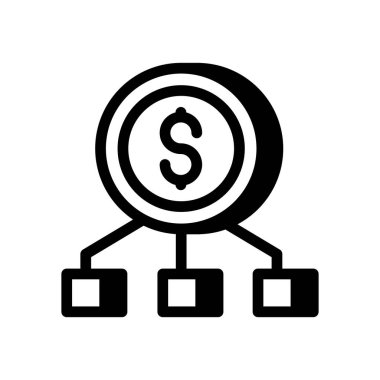 Bütçe simgesi vektörde. Logotype