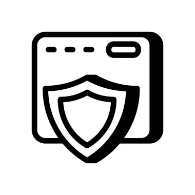 Çevrimiçi Bankacılık Güvenliği simgesi. Logotype