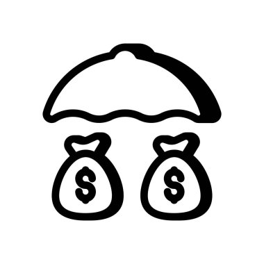 Yatırım Sigortası ikonu. Logotype