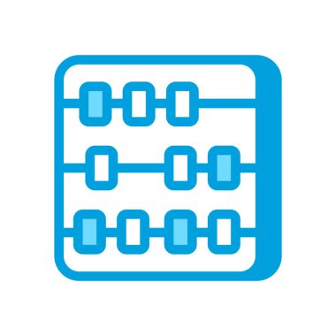 Abaküs simgesi vektörde. Logotype