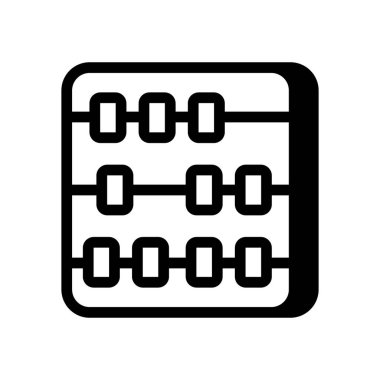 Abaküs simgesi vektörde. Logotype