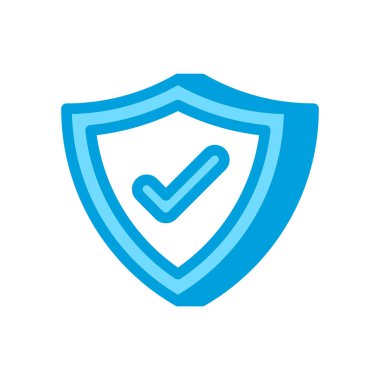 Kalkan simgesi vektörde. logotype