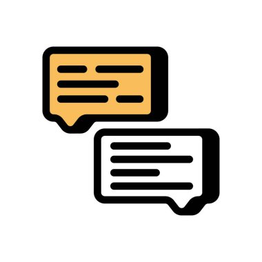 Vektör olarak sohbet simgesi. Logotype