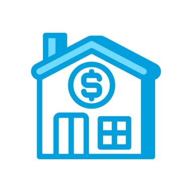 Vektör olarak ev kredisi simgesi. Logotype