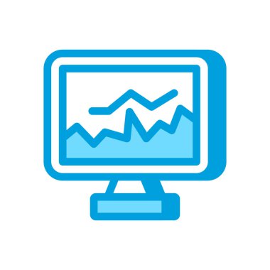 Vektör olarak finans veri simgesi. Logotype