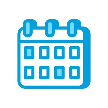 Takvim simgesi vektörde. Logotype