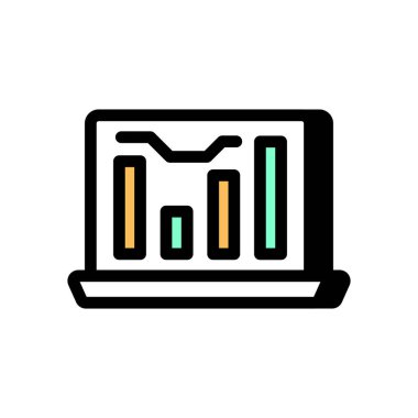 Vektör olarak performans simgesi. Logotype