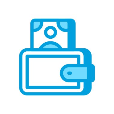 Vektör olarak cüzdan simgesi. Logotype