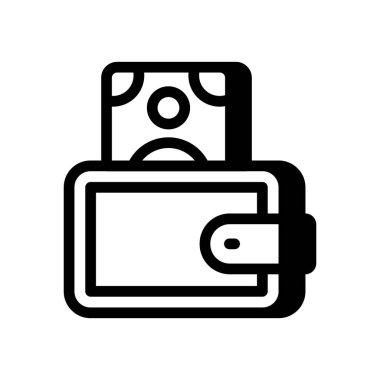 Vektör olarak cüzdan simgesi. Logotype