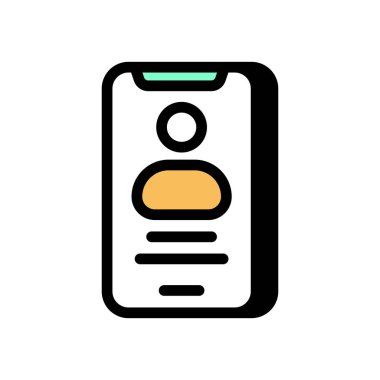 Vektör olarak İş Profili simgesi. Logotype