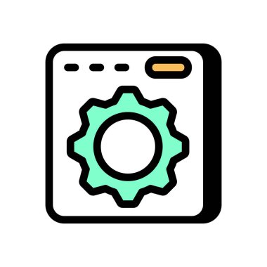 Vektör olarak web optimizasyon simgesi. Logotype