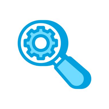 Arama motoru optimizasyon simgesi vektörde. Logotype