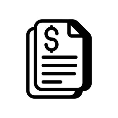 Vektör içinde fatura simgesi. Logotype