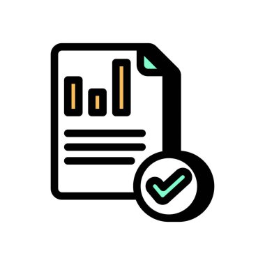 Gelir beyanı simgesi vektörde. logotype