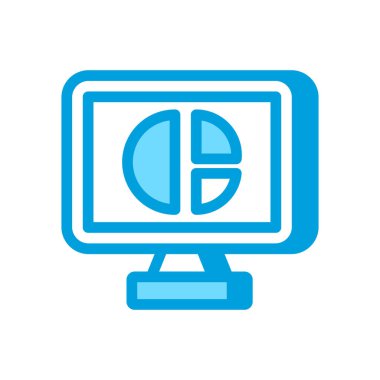 Vektör olarak finans veri simgesi. Logotype