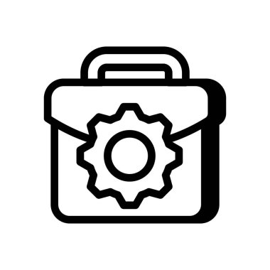 Vektör olarak portföy simgesi. Logotype