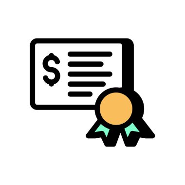 Vektör olarak Bond ödülü simgesi. Logotype