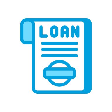 Vektör içinde borç simgesi. Logotype