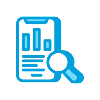 Vektör olarak rekabetçi analiz simgesi. Logotype