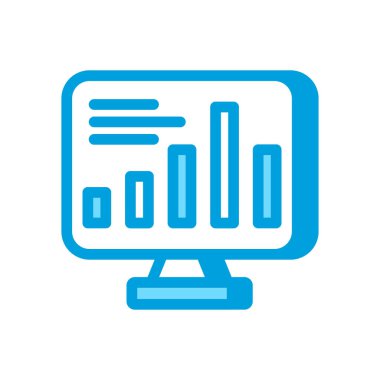 Vektör olarak borsa simgesi. Logotype