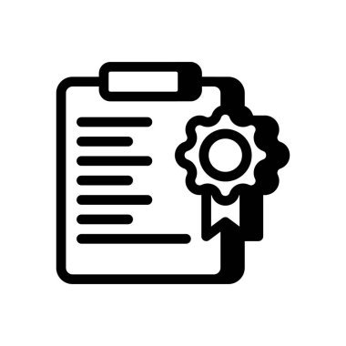 Vektör sertifika simgesi. Logotype