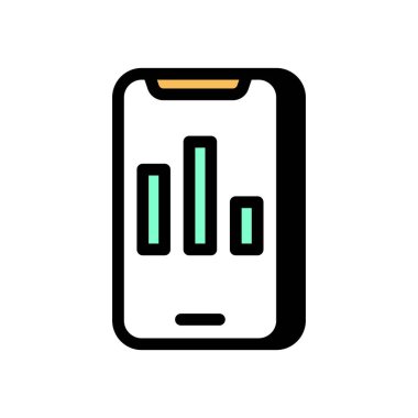 Çevrimiçi büyüme simgesi. Logotype