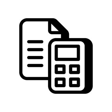 Vektör olarak muhasebe simgesi. Logotype