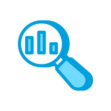 Vektör olarak analiz simgesi. Logotype