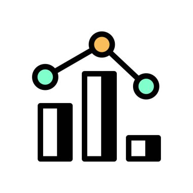 Analitik simge vektöründe. Logotype