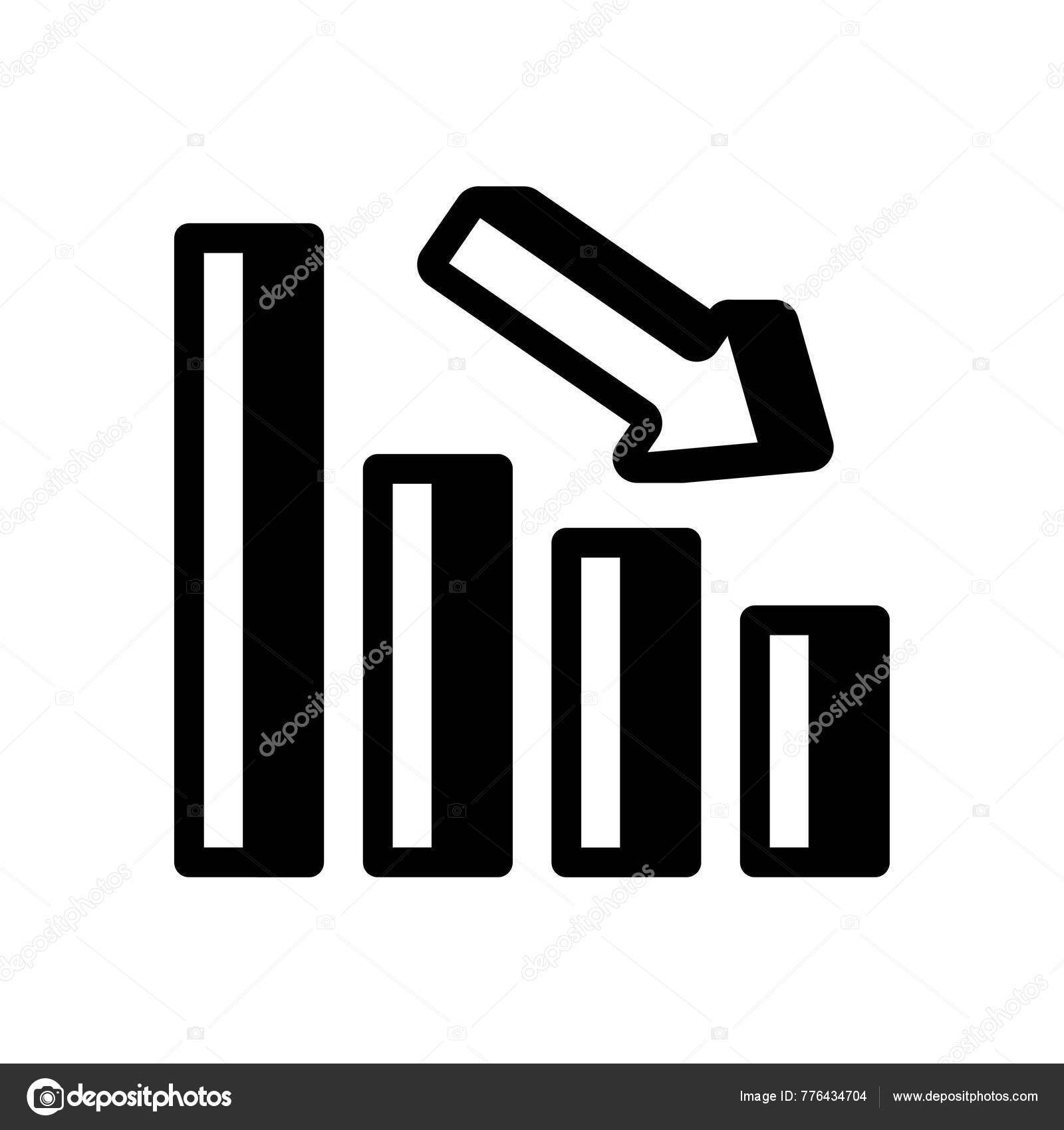 Decrease Icon Vector Logotype
