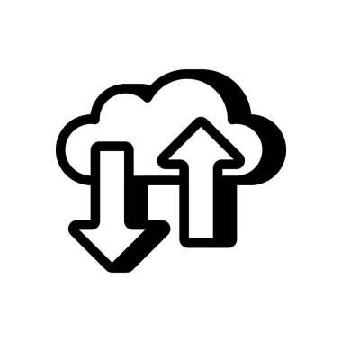 Bulut Veri simgesi vektörde. Logotype