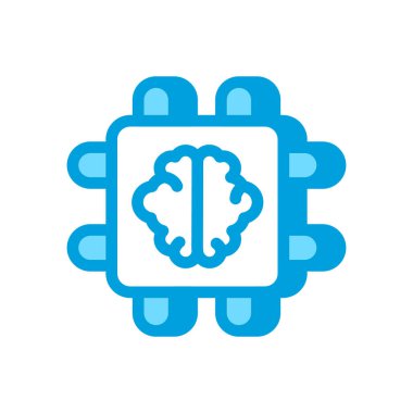 Vektör olarak makine öğrenme simgesi. Logotype