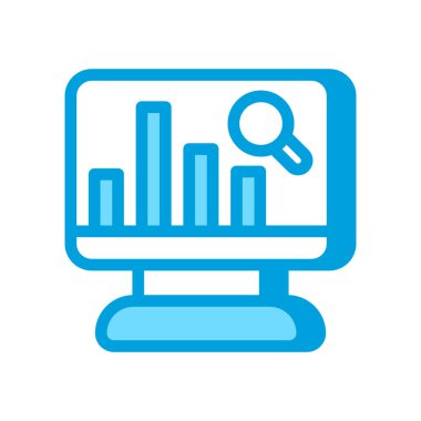 Grafik analiz simgesi vektörde. Logotype