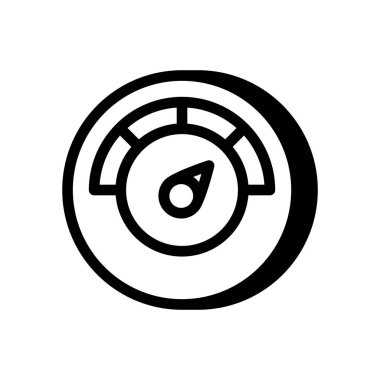 Vektör olarak performans simgesi. Logotype