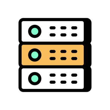 Vektör içinde Dijital Veritabanı simgesi. Logotype