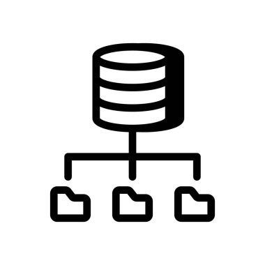 Veri Yapısı simgesi vektörde. Logotype