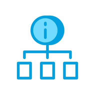 Vektör olarak Bilgi Sınıflandırma simgesi. Logotype