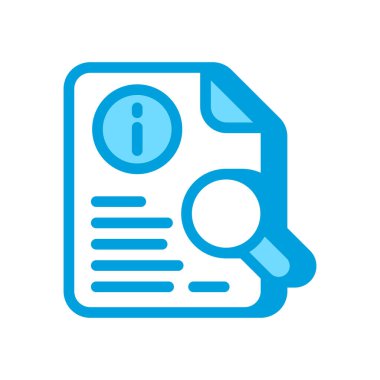 Vektör içinde bilgi arama simgesi. Logotype