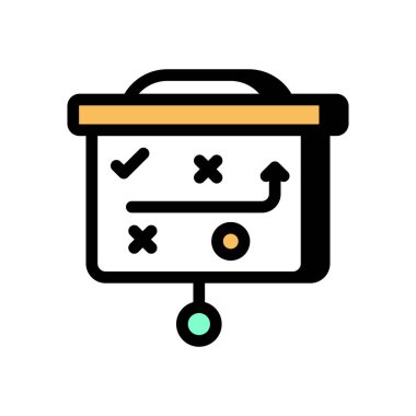 Vektör olarak iş stratejisi simgesi. Logotype