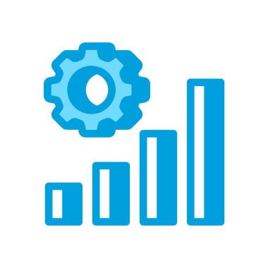 Grafik Performans simgesi vektörde. Logotype