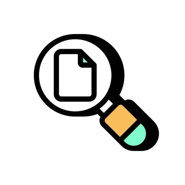 Veri İzleme simgesi vektörde. Logotype