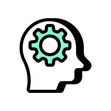 Kritik düşünme ikonu. Logotype