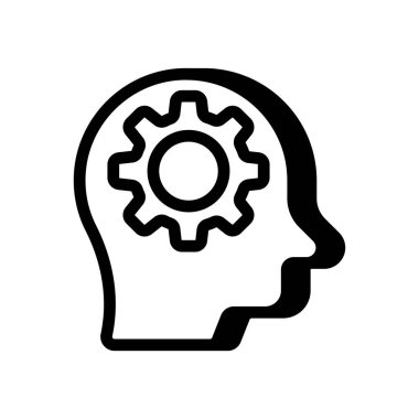 Kritik düşünme ikonu. Logotype