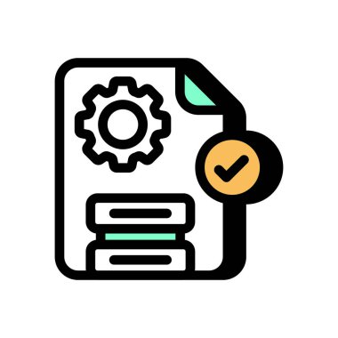 İş Süreç simgesi vektörde. logotype