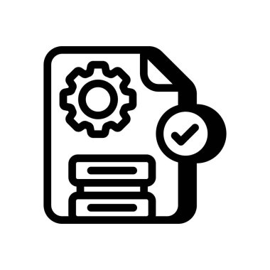 İş Süreç simgesi vektörde. logotype