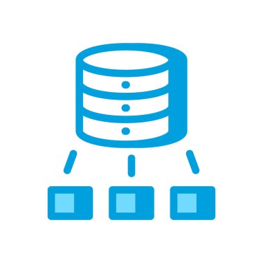 Veritabanı Yapısı simgesi vektörde. Logotype