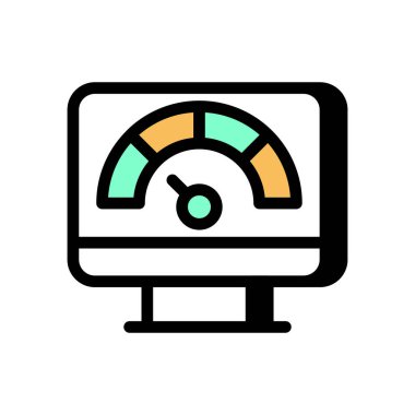 Vektör olarak hız simgesi. Logotype