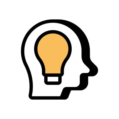 Vektör içinde fikir simgesi. Logotype